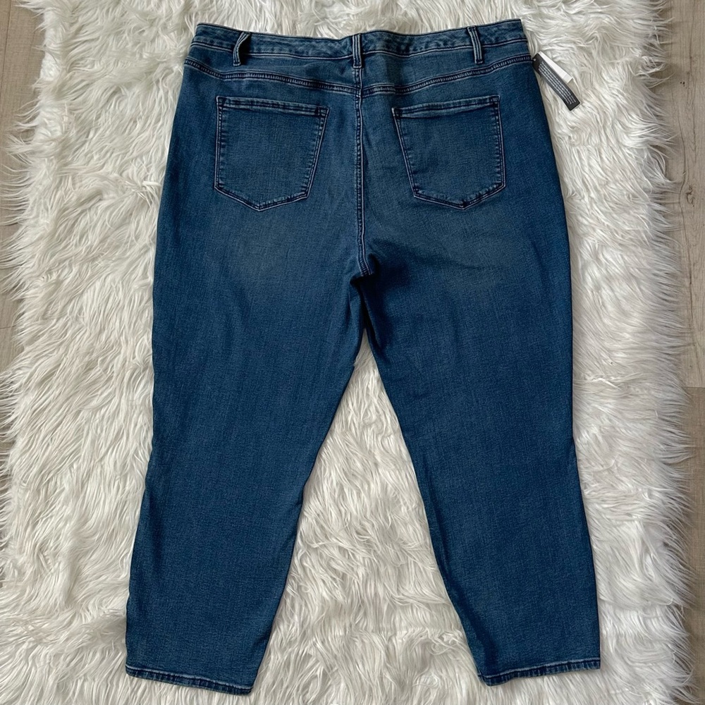 TALBOTS NWT 18 18W Jegging Crops in Neptune Wash • Cropped Denim Jeans - Picture 5 of 11
